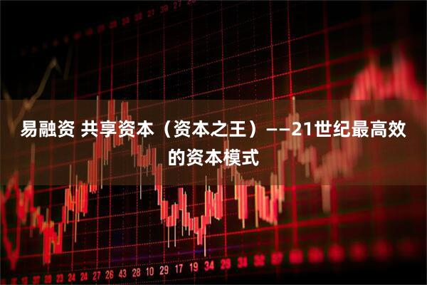 易融资 共享资本（资本之王）——21世纪最高效的资本模式